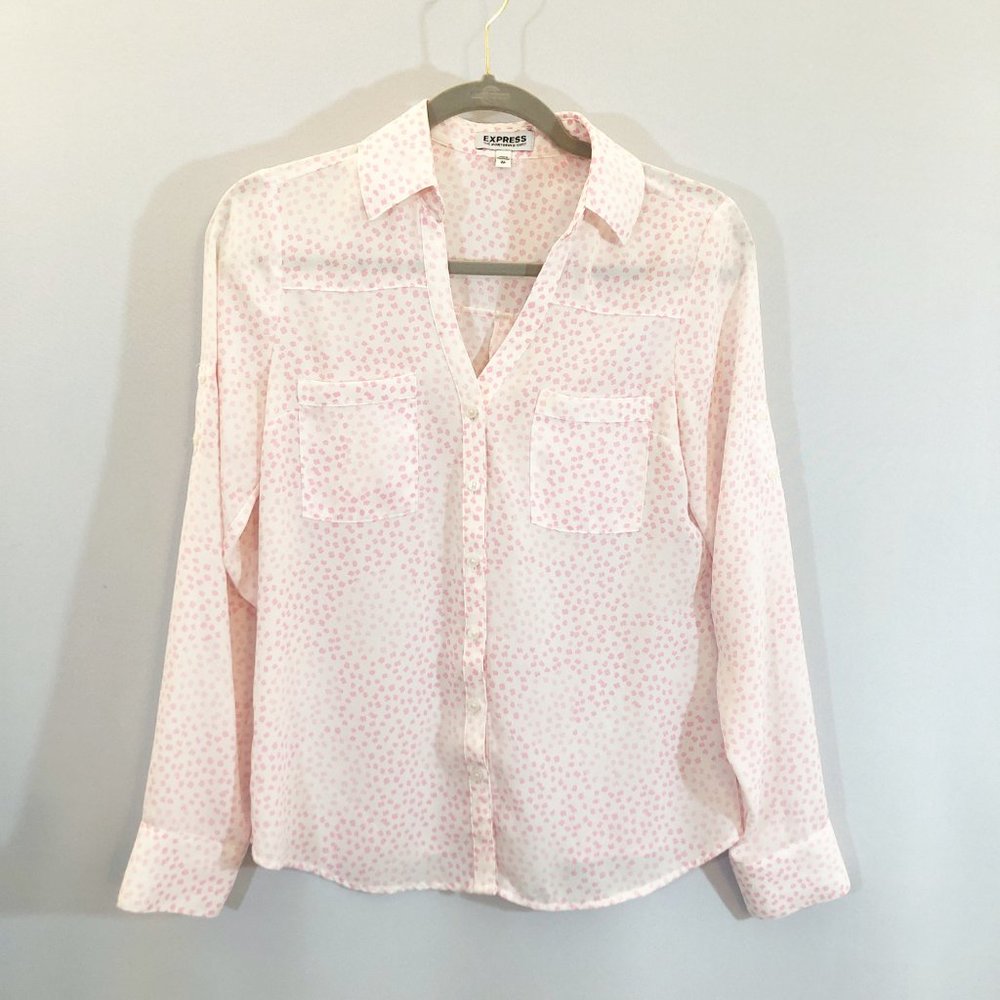 Express Slim Fit Portofino Button Up Shirt